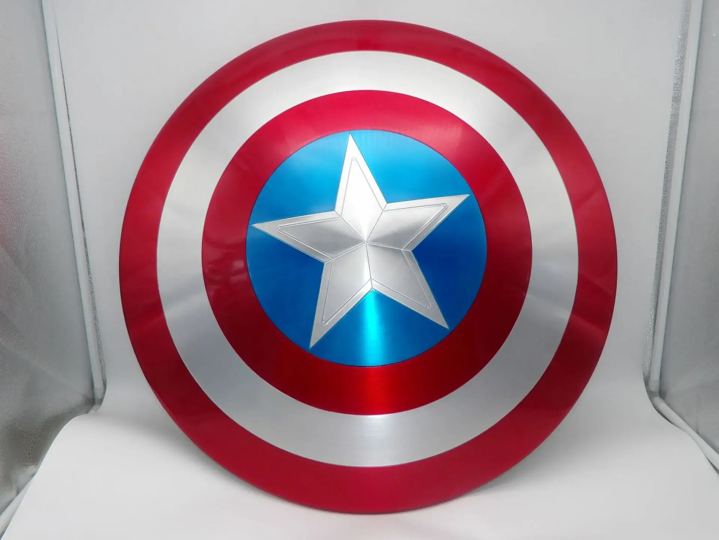 1:1 60cm Full Metal Captain America soldier character shield prop 10th Anniversary Limited Edition Cosplay costume party
