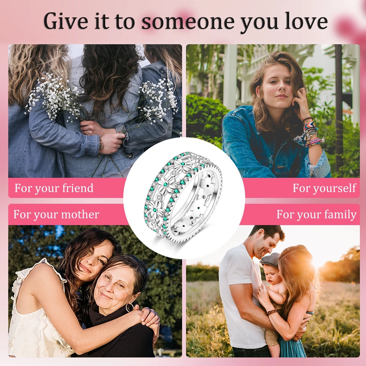 925 Silver Ring Firefly Heat Sar Original Finger Ring For Woman Jewelry Anniversary Gift