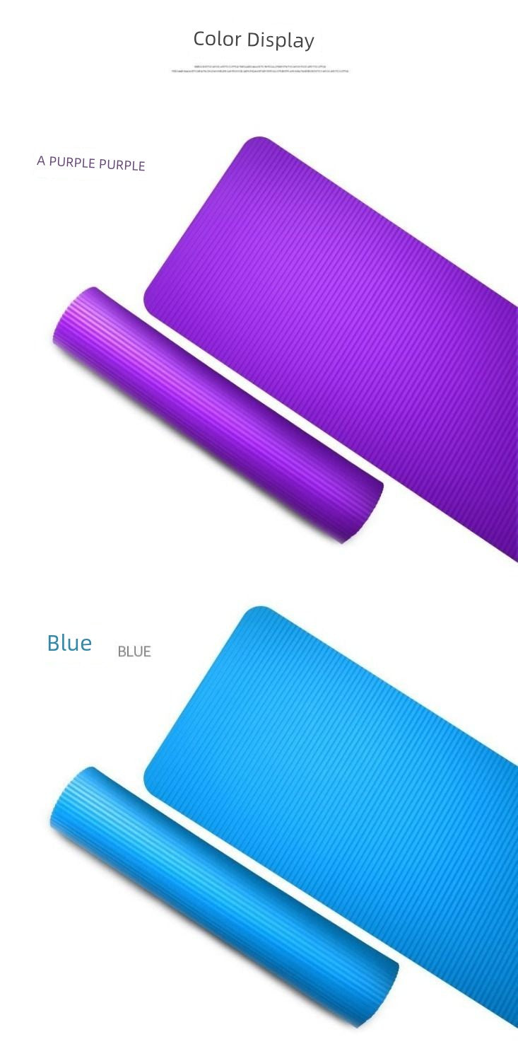 Fitness Yoga Mat Gym Cushion Exercise Mat Long Thick Yoga Mat