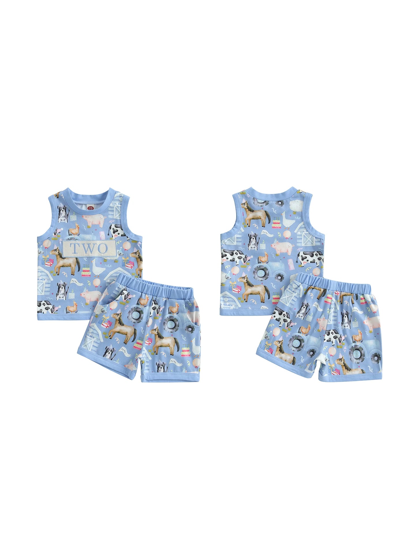 Baby Girl Birthday Outfit Floral Print Ruffle Sleeveless Top Elastic Waist Shorts 2 Piece Summer Set with Bow Headband
