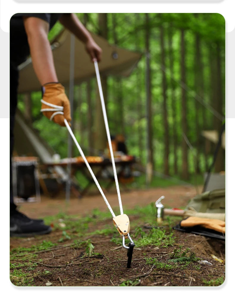 Desert Fox Outdoor Thickening and Lengthening Camping Ground Nail Awning Tent Camping with Steel Ground Nail Beach Camp Nail