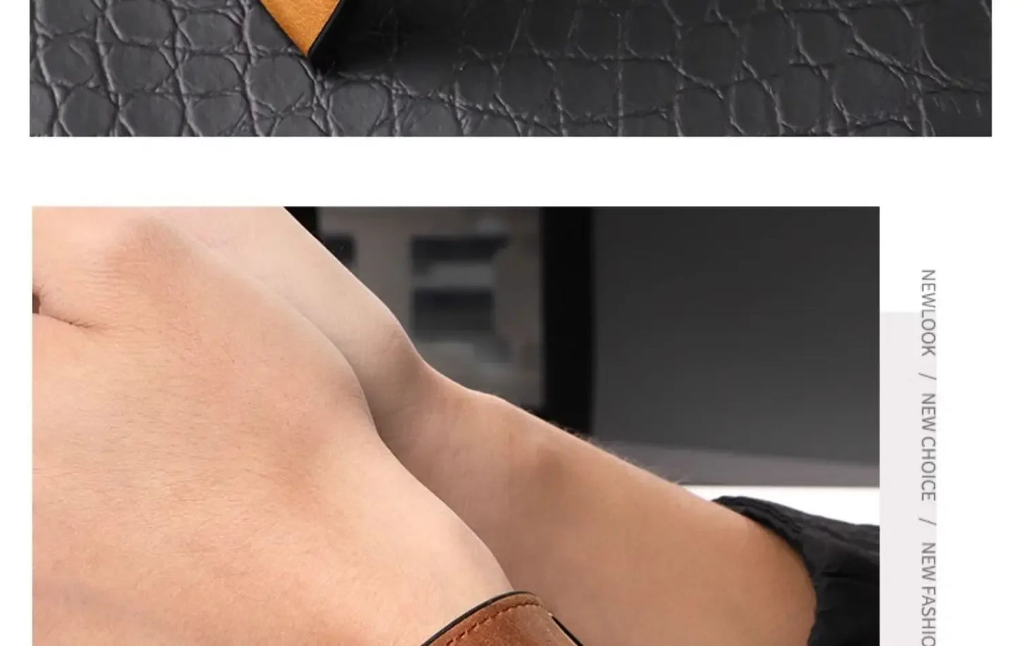 Magnetic leather watch strap, compatible with Huawei/Xiaomi/Samsung, Galaxy Watch 3 45/46mm, women's and men's 22mm watch straps