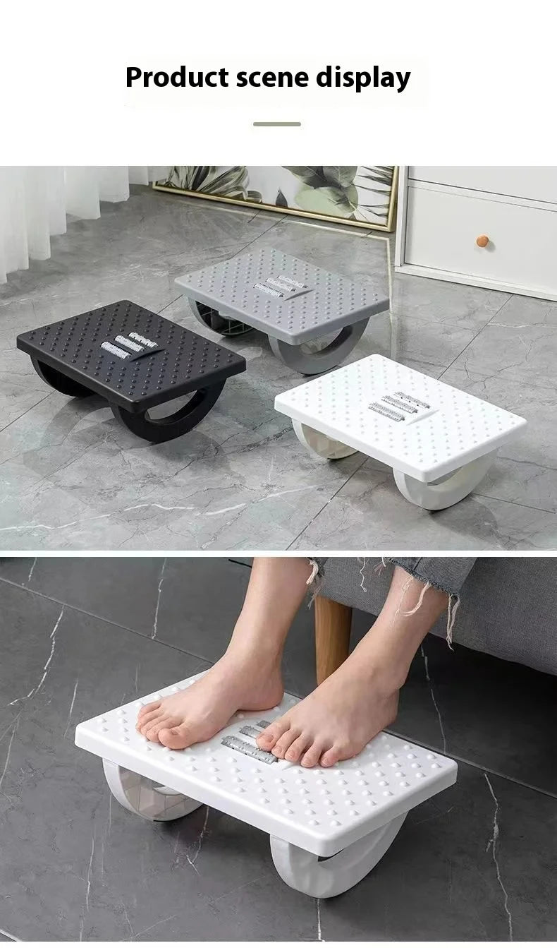 Premium version Portability Foot Rest Under Desk Footrest Ergonomic Foot Stool With Massage Rollers Foot Rest For Home Office