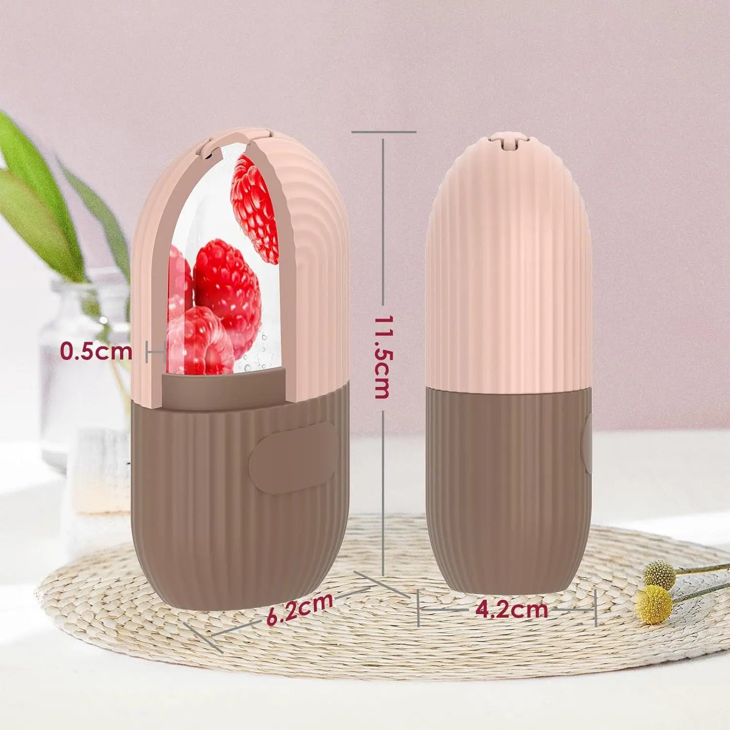 Ice Cube Roller Massager for Face Eyes Naturally Conditioning and Skin Care De-Puff Eye Bags Reusable Massage Silicone Ice Mold