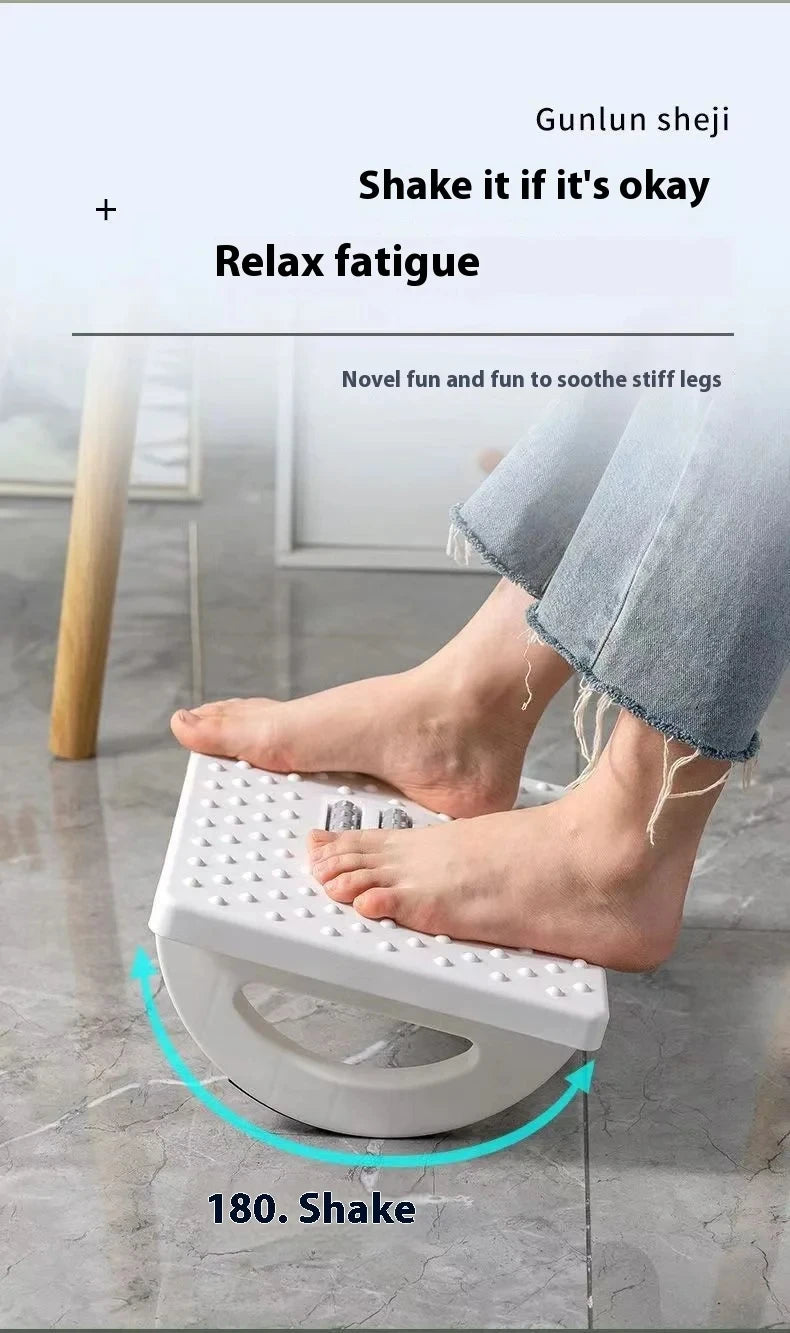 Premium version Portability Foot Rest Under Desk Footrest Ergonomic Foot Stool With Massage Rollers Foot Rest For Home Office