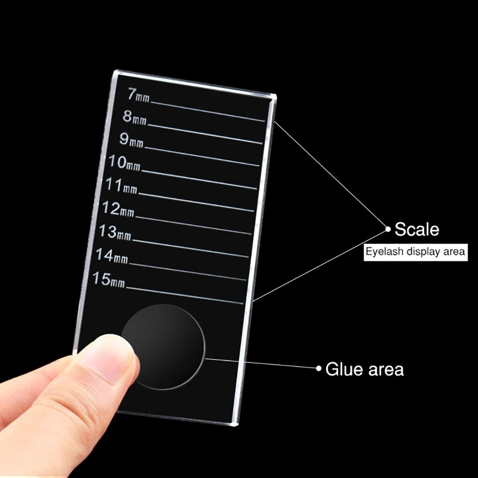 Eyelash Extensions Acrylic Lash Holder Eyelashes Pallet Storage Box Large Eye Lash Tile Dust-proof Cover Beauty Makeup Tools