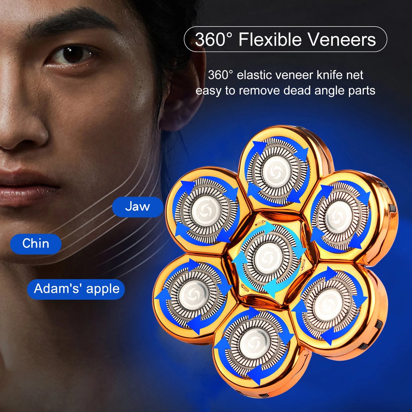 Electric Shavers Replacement Heads Nose Trimmer Hair Clipper Blade Spare Floating Cutter Heads Men's Razor Beard accessories
