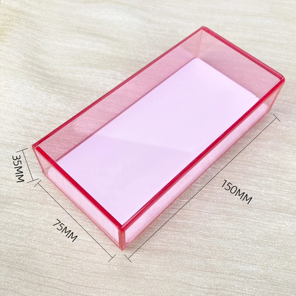 Eyelash Extensions Acrylic Lash Holder Eyelashes Pallet Storage Box Large Eye Lash Tile Dust-proof Cover Beauty Makeup Tools