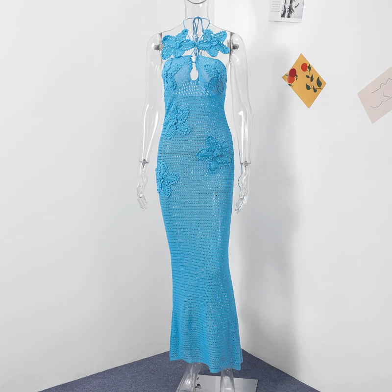 vacation halter summer dress 2025