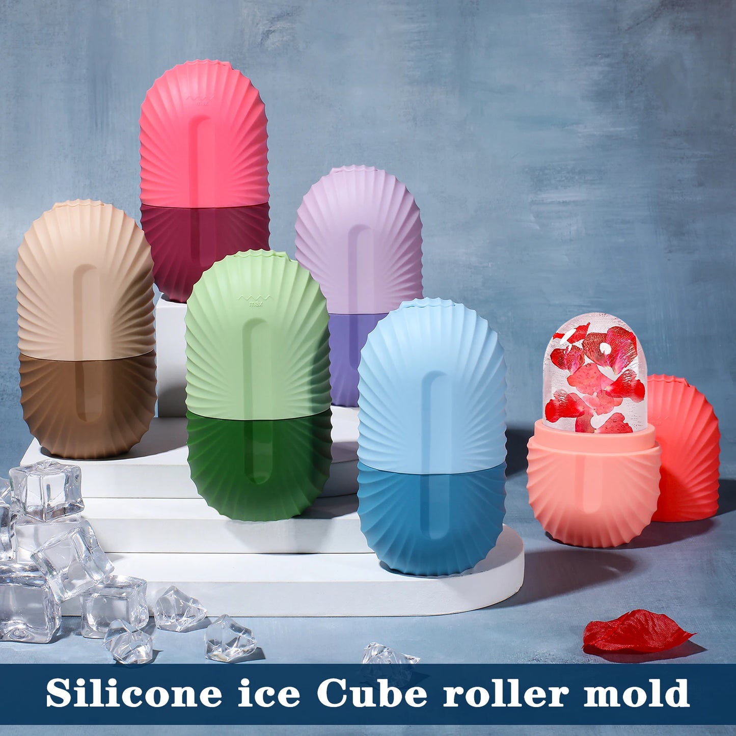 Silicone Ice Cube Trays Beauty Lifting Face Massager Contouring Eye Roller Facial Treatment Reduce Acne Skin Care Tool