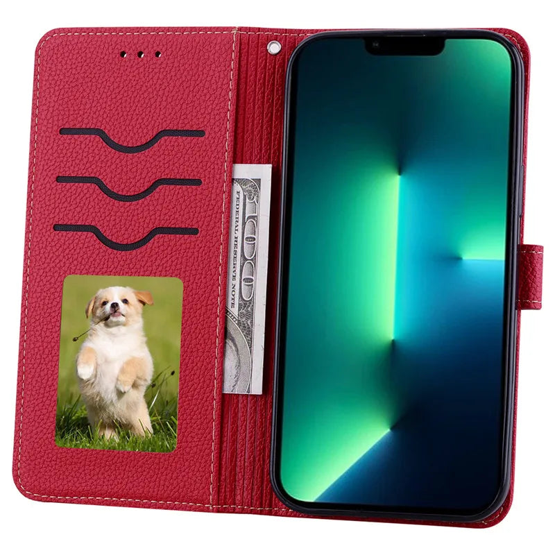 A55 5G Case For Coque Samsung Galaxy A55 Case A556B A556E Leather Wallet Flip Case For Samsung Galaxy A55 5G Phone Case Fundas
