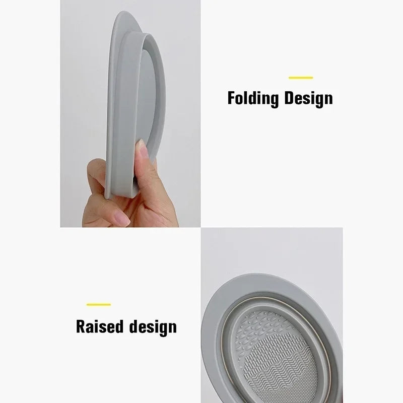 Silicone Makeup Brush Cleaner Bowl Foldable Cleaning Mat Cosmetic Foundation Eyeshadow Powder Brushes Cleaner Tools for Makeup