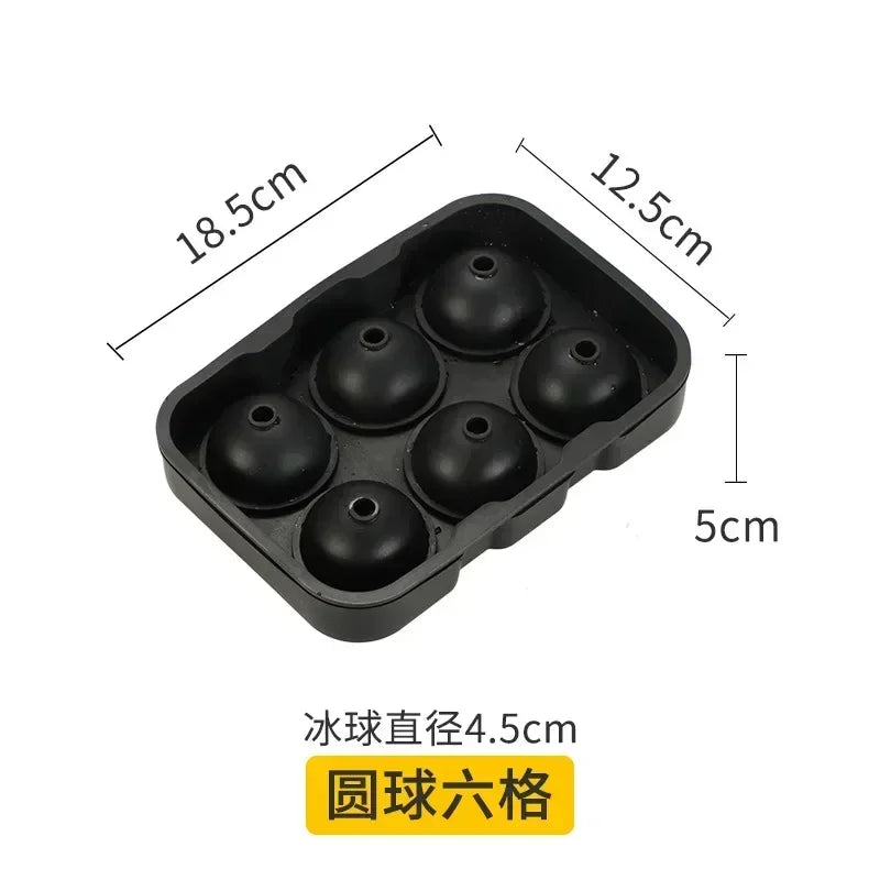 Ice Cube Tray Mold Food Grade Silicone Ice Hockey Mold DIY Whiskey Bar Ice Ball Making Mould Kitchen Gadgets IceCream Mold