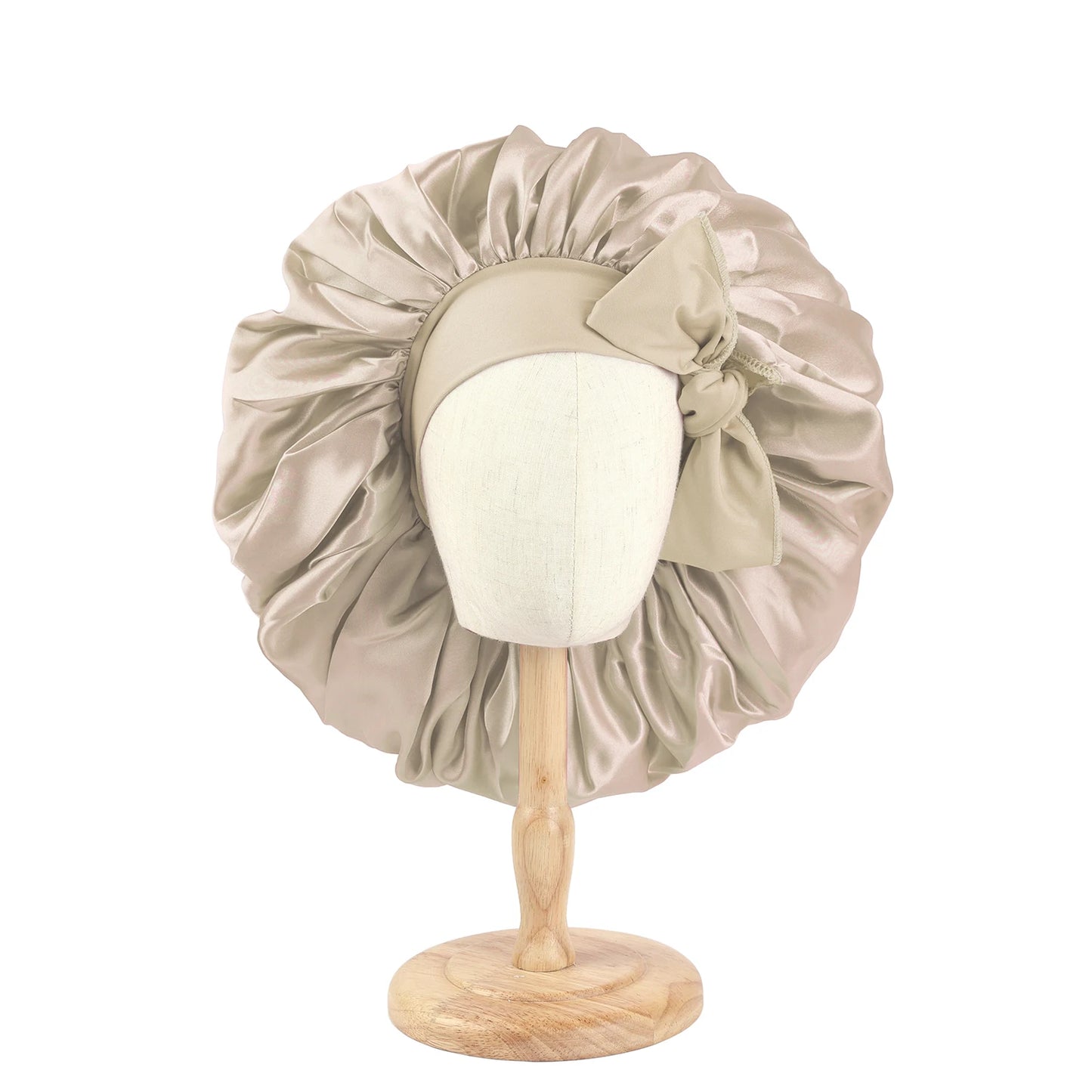 Jumbo Satin Bonnet Hair Bonnet For Sleeping, Reusable Adjusting Hair Care Wrap Cap Sleep Caps For Women