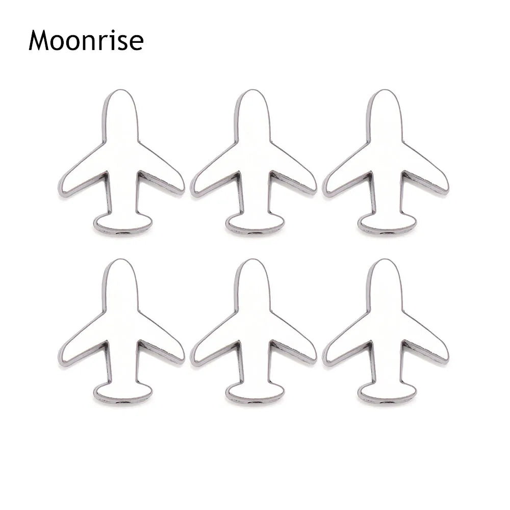 20pcs Beads Airplane Vintage Silver Spacer Beads Alloy Beads Fit For Bracelet Necklace DIY Jewelry Making Findings