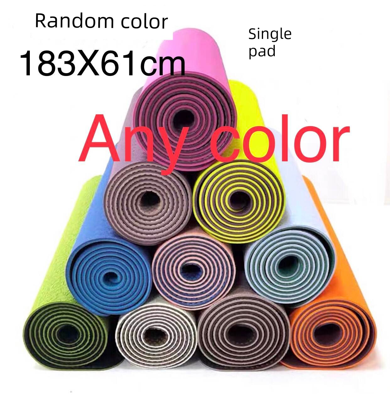 Fitness Yoga Mat Gym Cushion Exercise Mat Long Thick Yoga Mat