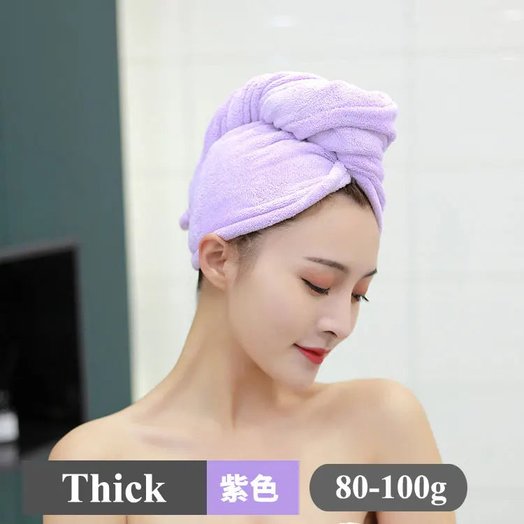 Women Magic Microfiberrapid Drying Hair Towel Cap Hat Towel Bathroom Bath Wrap Hat Quick Cap Turban Dry Toallas Bath Shower