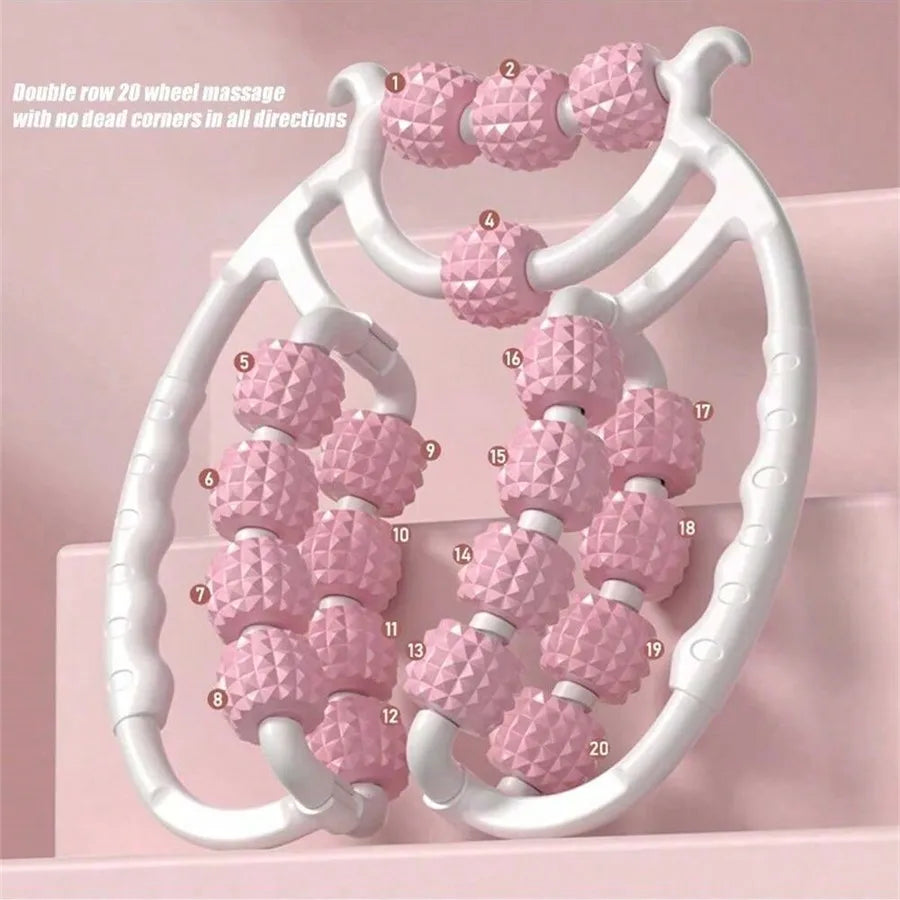 Circular Leg Clamps-360 Degree Muscle Roller Massager Muscle Roller Neck Arm Leg Muscle Relax Massager Sports Yoga