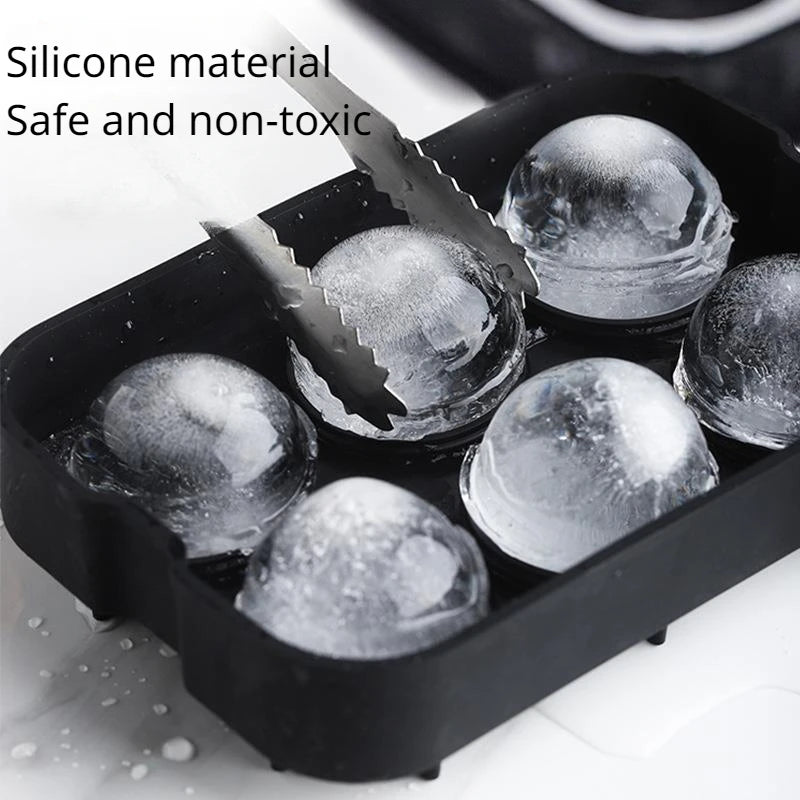 Ice Cube Tray Mold Food Grade Silicone Ice Hockey Mold DIY Whiskey Bar Ice Ball Making Mould Kitchen Gadgets IceCream Mold