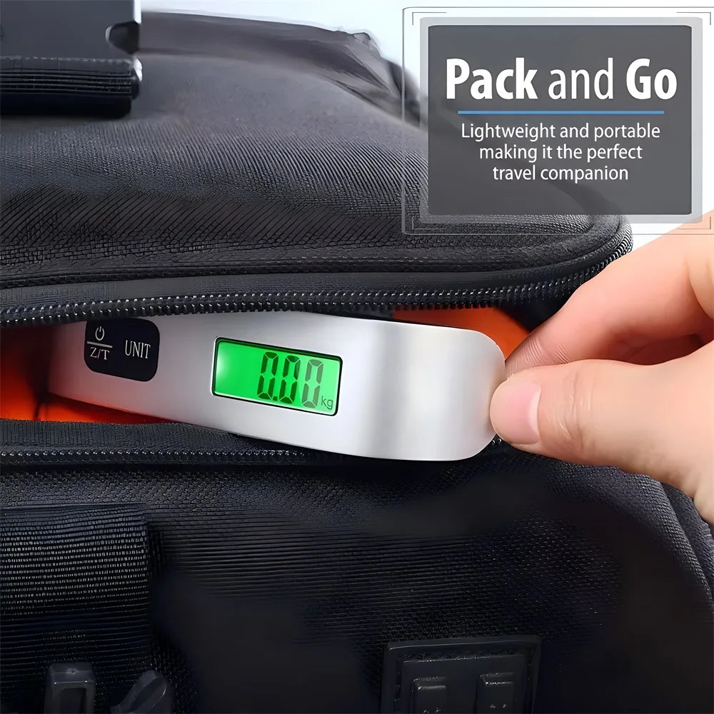 110lb Portable Electronic Hand Luggage Scale LCD Digital Display Balance Scale Suitcase Travel Accessories Baggage Weight Tool