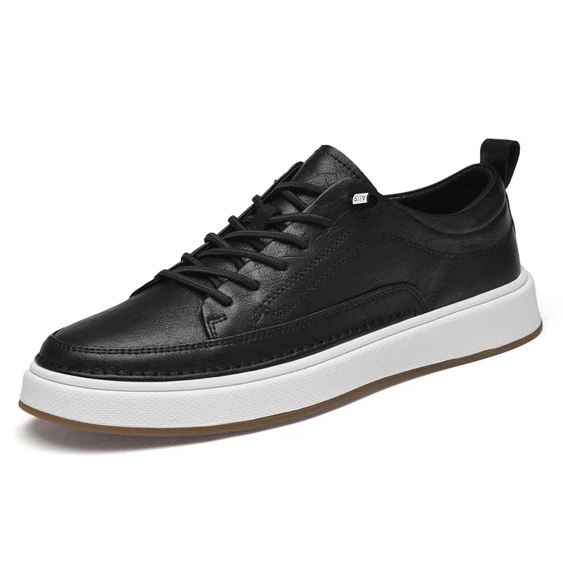 Italian Brand Men's Genuine Leather Shoes Comfortable Soft Sole Insole 6 Centimeters Men's Casual Oxford Shoes Outdoor Sneakers