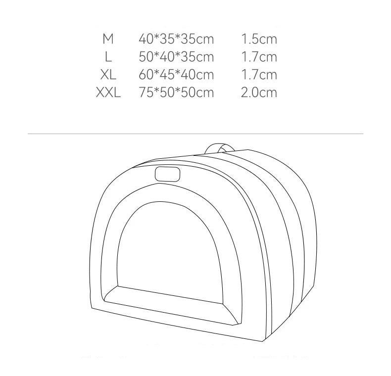 Big Dog Kennel Warm Winter Dog House Mat Detachable Washable Dogs Bed Nest Deep Sleep Tent for Medium Large Dogs House Supplies