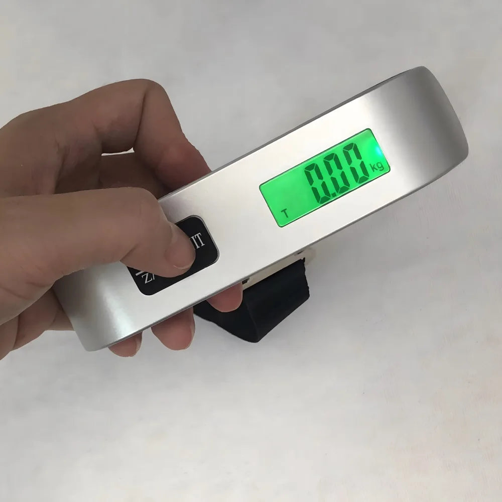 110lb Portable Electronic Hand Luggage Scale LCD Digital Display Balance Scale Suitcase Travel Accessories Baggage Weight Tool