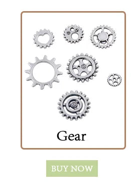 60PCS 10 Color Small Size 8-15mm Mix Alloy Mechanical Steampunk Cogs & Gears Diy Accessories New Oct Drop Ship
