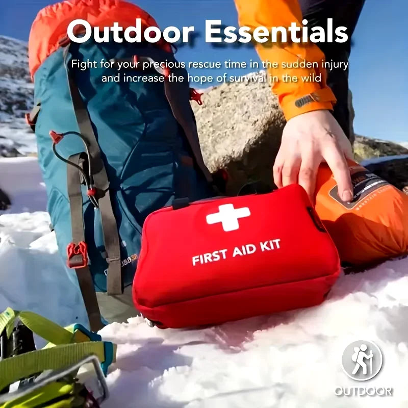 Car portable first aid kit health kit Multi-purpose Emergency Medical Supplies For Outdoor Hiking,Camping And More Medical Bag