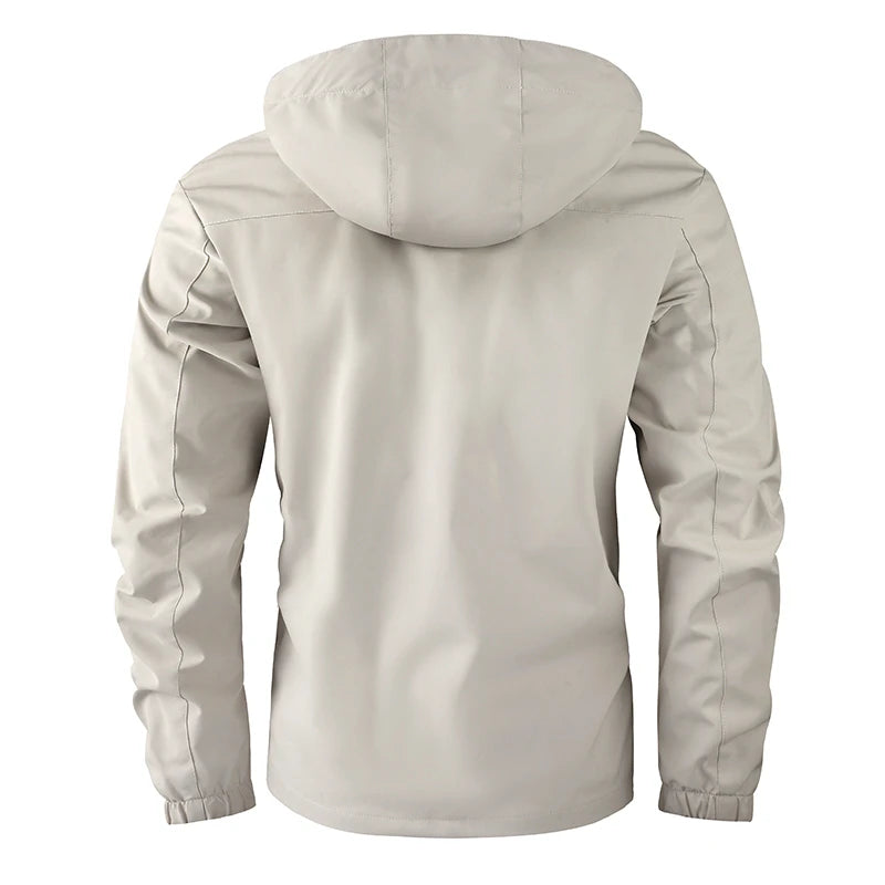 Men Outdoor Jacket Spring Autumn New Windbreaker Hooded Coat Men Brand Outwear Clothing Fashion Waterproof Casual Jacket Men