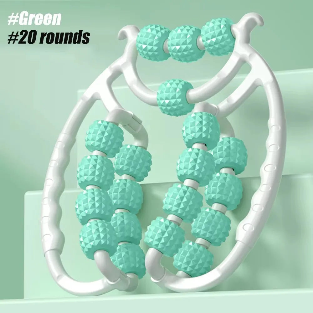 Circular Leg Clamps-360 Degree Muscle Roller Massager Muscle Roller Neck Arm Leg Muscle Relax Massager Sports Yoga