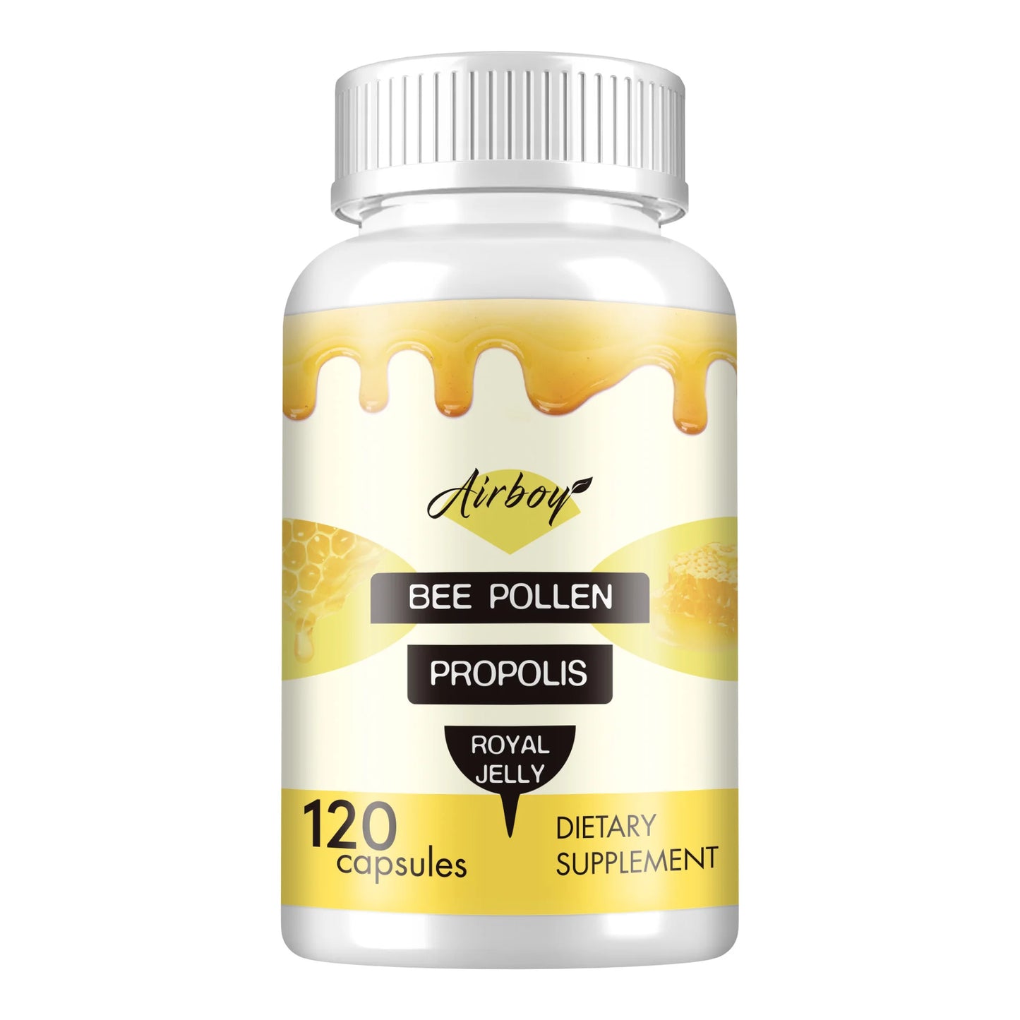 Bee Pollen - Enhance Immunity, Antioxidant, Relieve Joint Inflammation - 120 Capsules
