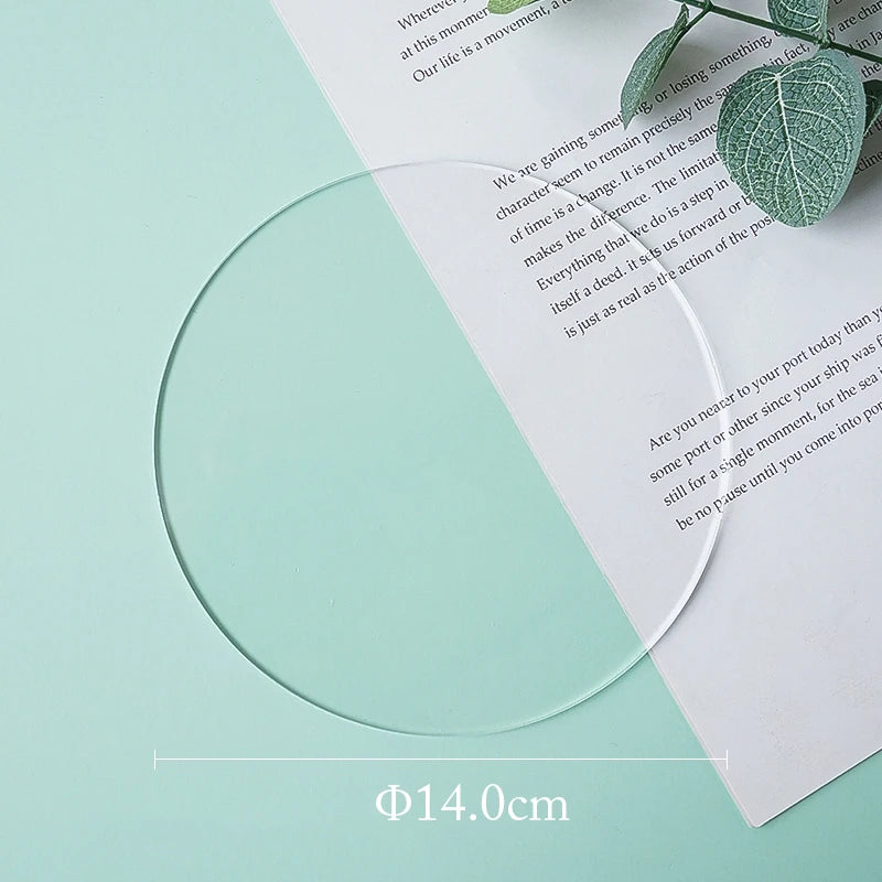Thickness 3mm Transparent Acrylic Sheet Photography Props Life Photo Fotografia Shoot Props for Jewelry, Cosmetics, Makeup Tools