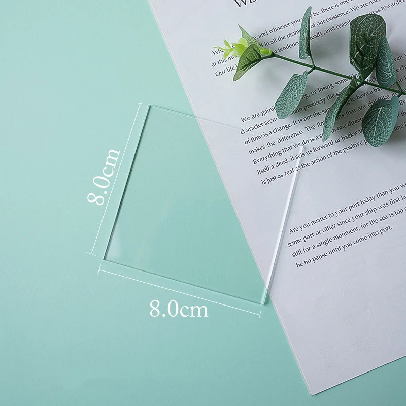 Thickness 3mm Transparent Acrylic Sheet Photography Props Life Photo Fotografia Shoot Props for Jewelry, Cosmetics, Makeup Tools