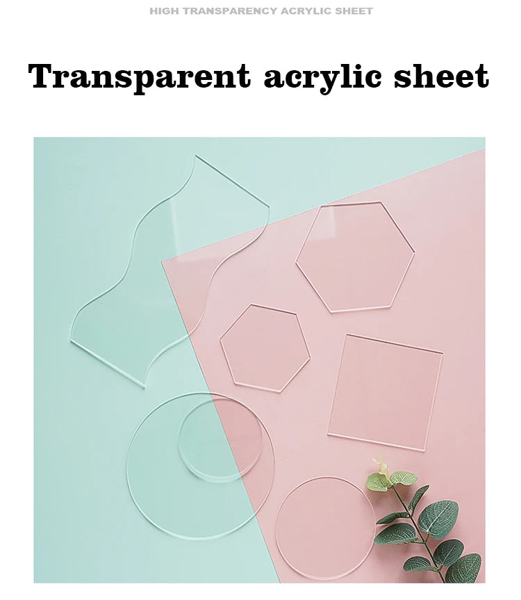Thickness 3mm Transparent Acrylic Sheet Photography Props Life Photo Fotografia Shoot Props for Jewelry, Cosmetics, Makeup Tools