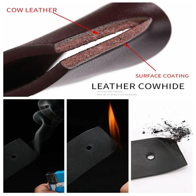 cowhide genuine leather belts for men brand male pin buckle jeans cowboy Mens Belt Luxury Designer High Quality Leather belt men