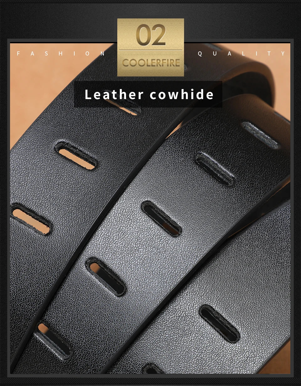 cowhide genuine leather belts for men brand male pin buckle jeans cowboy Mens Belt Luxury Designer High Quality Leather belt men