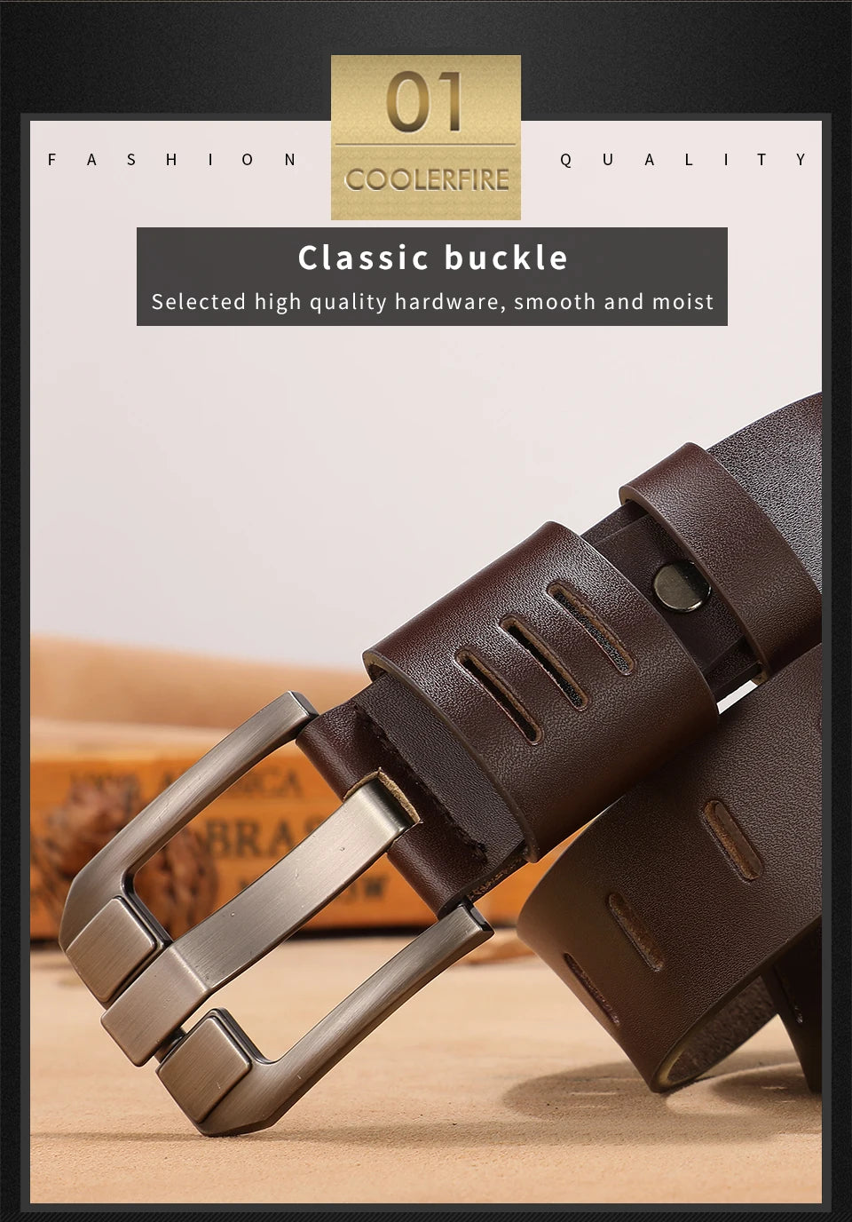 cowhide genuine leather belts for men brand male pin buckle jeans cowboy Mens Belt Luxury Designer High Quality Leather belt men