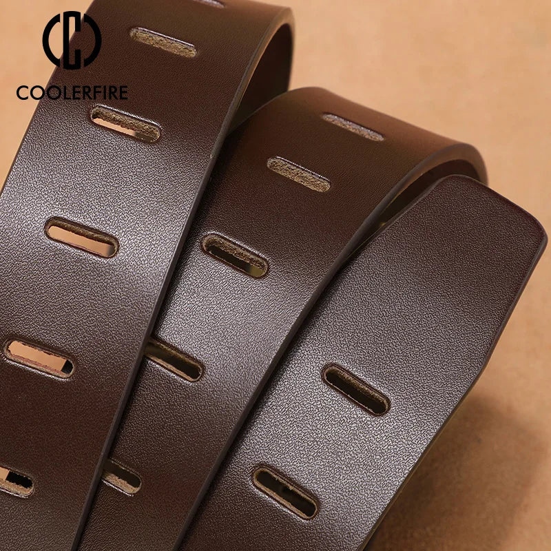 cowhide genuine leather belts for men brand male pin buckle jeans cowboy Mens Belt Luxury Designer High Quality Leather belt men