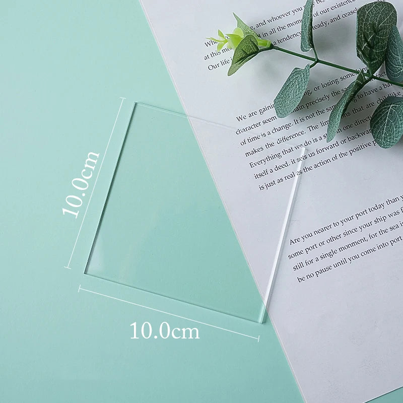 Thickness 3mm Transparent Acrylic Sheet Photography Props Life Photo Fotografia Shoot Props for Jewelry, Cosmetics, Makeup Tools