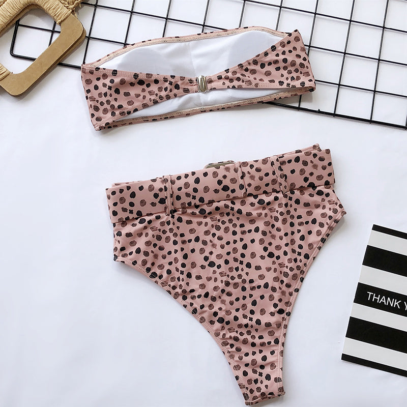 High Waist Bikini Sexy Black Swimwear Women Swimsuit Hi