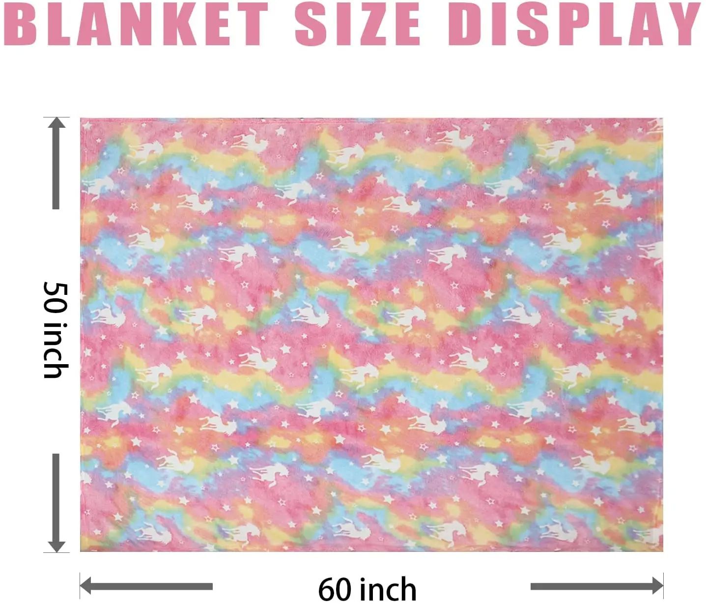 Luminous Unicorn Dinosaur Throw Blanket for Girls Boys Plush