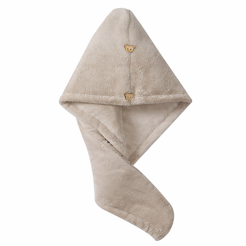 Student Bath Towel Double Layer Thickened Quick Hair Dry Cap