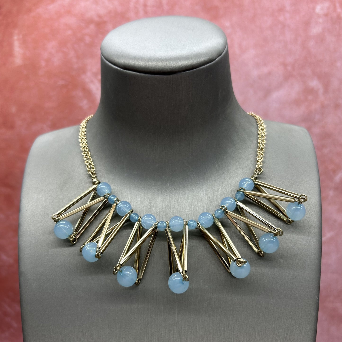 [2-11] European and American Foreign Trade Brand Tail Goods Banquet Accessories High-End Czech Gem Short Multi-Layer Necklace Luxury