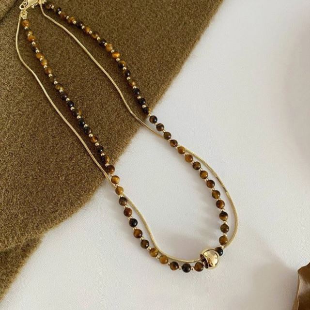 Colorful Pearl Ornamentle Beaded necklace