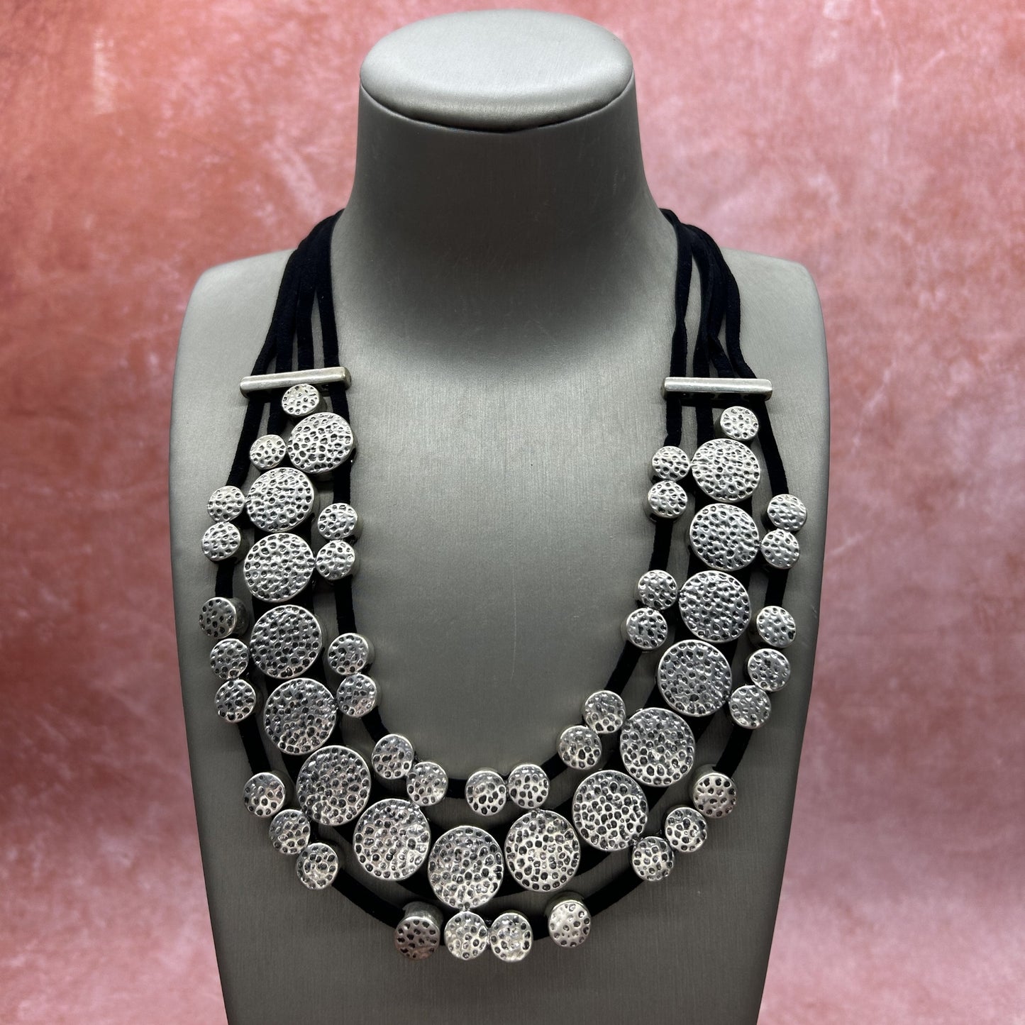[2-11] European and American Foreign Trade Brand Tail Goods Banquet Accessories High-End Czech Gem Short Multi-Layer Necklace Luxury
