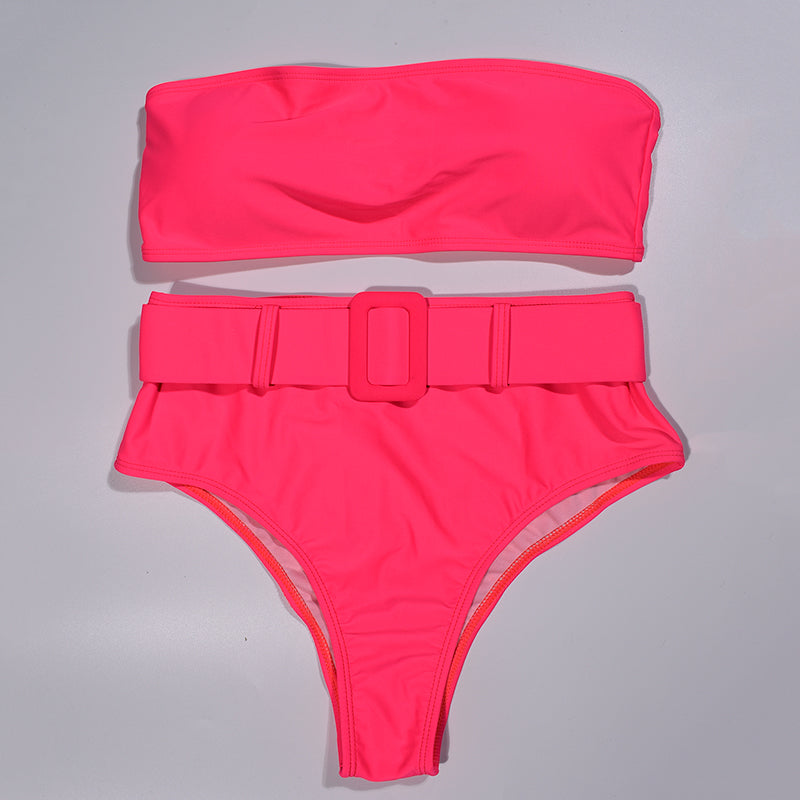 High Waist Bikini Sexy Black Swimwear Women Swimsuit Hi