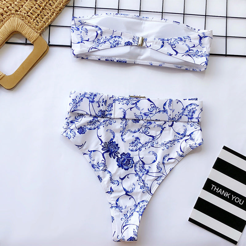 High Waist Bikini Sexy Black Swimwear Women Swimsuit Hi