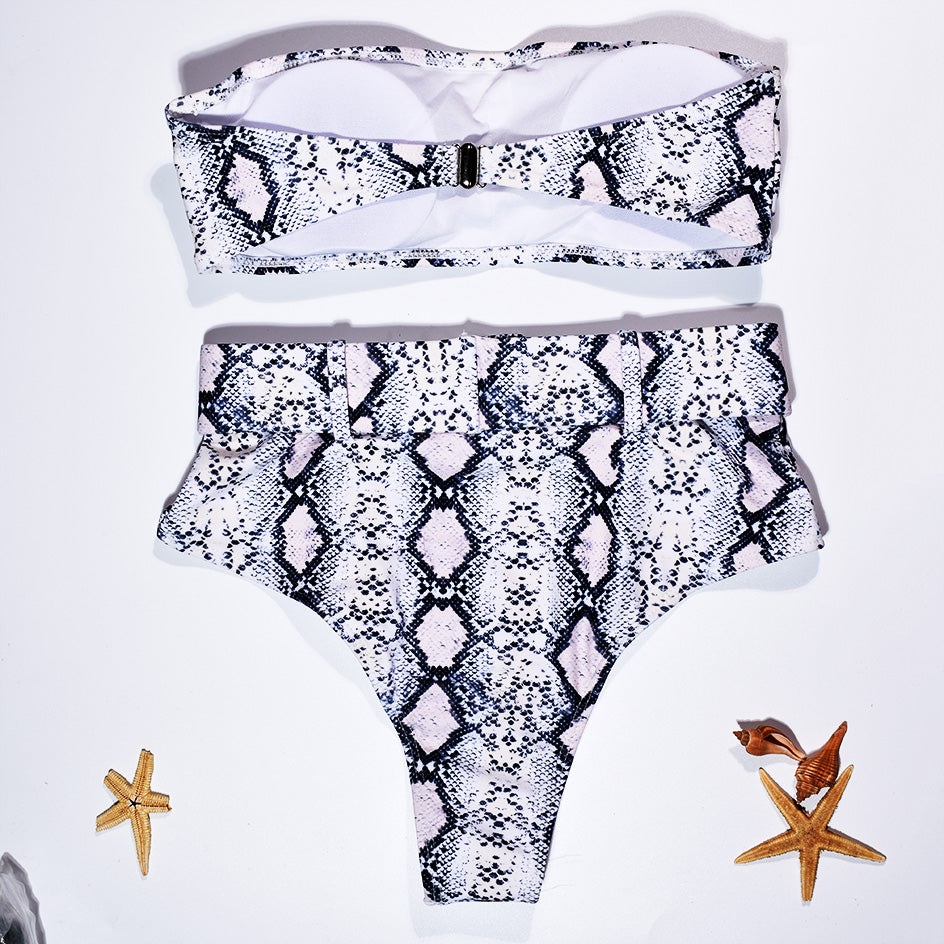 High Waist Bikini Sexy Black Swimwear Women Swimsuit Hi