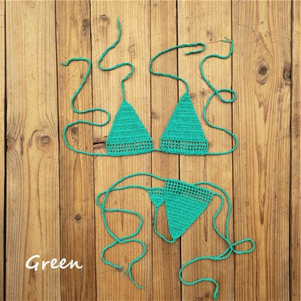 European and American Hot Sunbath Crochet Bikini Micro Swimsuit Micro Swimwear Bikini